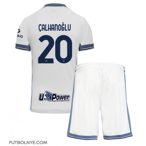 Camiseta Inter Milan Hakan Calhanoglu #20 Visitante Equipación para niños 2024-25 manga corta (+ pantalones cortos)